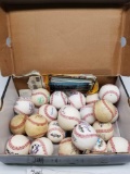 Box Full of Signed Baseballs