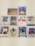Lot of Baseball Signature Cards 10 Units