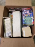 Box Full of Baseball Football Basketball Cards