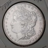 1880-S Morgan Silver Dollar unc nice frosty luster 90% silver coin