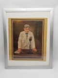 Will Rogers Lithograph Framed