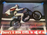 Signed Evil Knievel poster