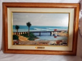 Glenn Martin Trestles Beach Gisele Art Framed