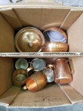 Copper Pots Pans Cups 11 Units