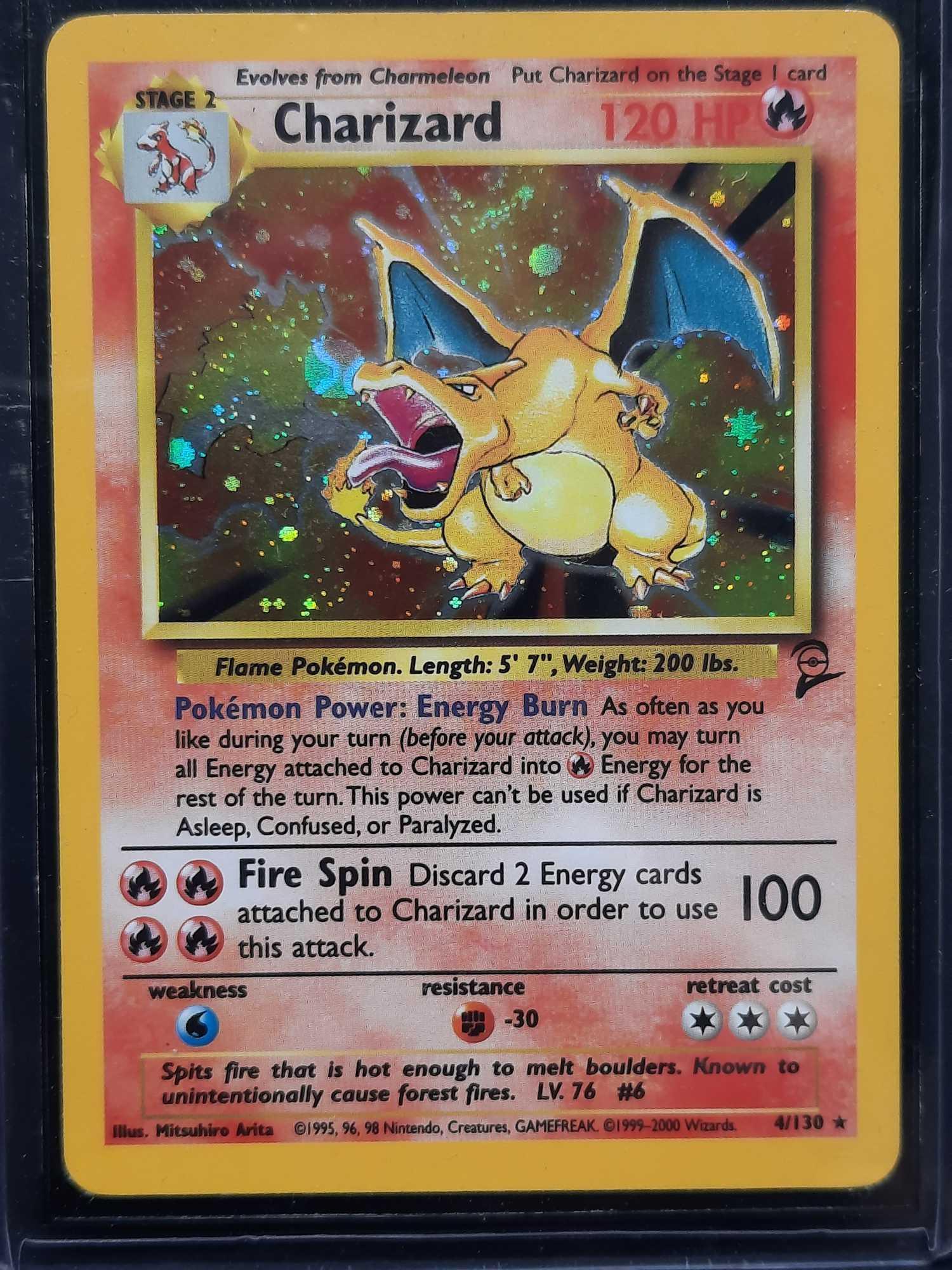 Pokemon Base Set 2 Holo Rare Charizard 4/130 MP | Proxibid