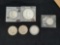 6 Coin Lot Kennedy Half Dollars, Eisenhower Dollar Coin, Quarters