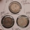 3 Very Old Foreign Silver Coin Lot 1945 Rare Venezuela + Canada VF-XF Nice Coins All Silver