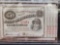 1870s Baby Bond Bills Crisp High Grade Certificate in Collector Set