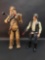 Chewbacca and Hans Solo Action Figures