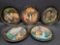 Set of 5 Beautiful Plates and Holders