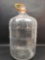 Vintage Clear Glass Water Bottle