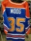 Andy Moog Signed Home Blue Jersey COA