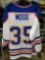 Andy Moog Signed Road White Jersey COA