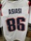 Devin Asiasi Signed White Football Jersey COA
