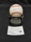 Signed Baseball Unknown Player COA
