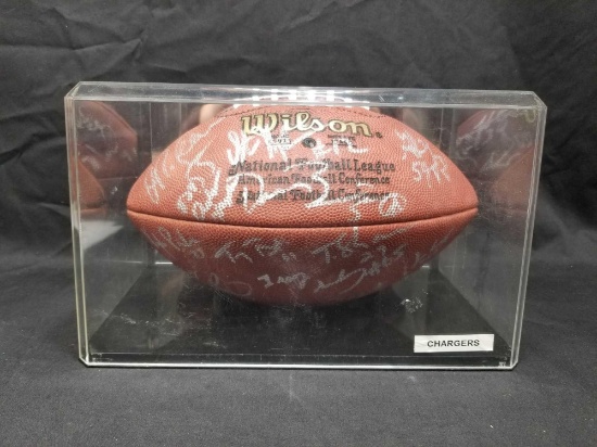 1995 San Diego Chargers Team Signed Football