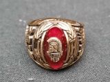 2012 Rio Mesa High School Ring w/ Ruby Gem Stone Size 7.5