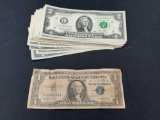 $57 Cold Hard Cash - mostly $2 bills, 1 $1 Series 1957 B