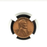 1946-D 1c Penny Red Cent Graded NGC MS-66 RD