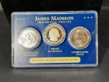 James Madison Presidential Proof Dollar Set 1st Day of Issue
