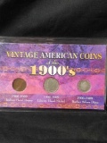 Vintage American Coins of the 1900s 3 Coins