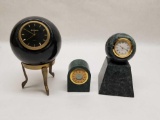 Polished Granite Desk Clocks 3 Units