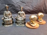 Chinese Metal Statues Nautical Statues 4 Units