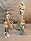 Mahogany Princess Figurines 4 Units