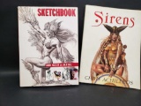 Sitens Illustration Book and Boris Vallejo Sketchbook