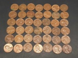 Penny Lot 40 Pennies, 1930s-1960s