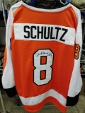 Dave Schultz Signed Orange Hockey Jersey COA