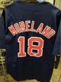 Mitch Moreland Signed Blue Baseball Jersey COA