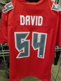 Lavonte David Signed Red Football Jersey COA