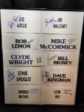 10 Autographed Name Stands Former Baseball Players