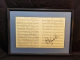 Barry Manilow Signed Sheet Music Framed