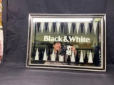 Black and white blended Scotch whiskey mirror