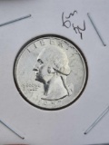 1957 Washington Silver Quarter Lot of 3 90% Silver gem bu frosty whites