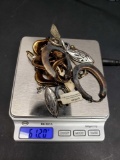 Sterling Silver Lot 9.25 Tarnished 61.20 grams