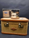 Vintage Travel case. Barbershop shaving kit