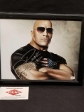 The Rock WWE Signed Photo COA