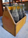 Vintage Coke Bottles w/ Carry Box Original Soda