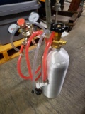 5lb Co2 Tank w/ Star 60-3000psi Pressure Gauges