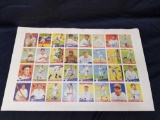 Reprint Uncut Sheet 1933 Goudy Cards