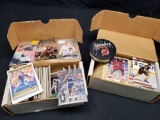 Cal Ripken John Kruk Baseball cards Steven Howard Tim Hardaway Basketball cj Young Hockey cards many