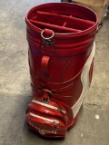 Spalding leather golf bag