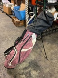 OGIO golf clubs and stand up bag