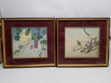 Japanese Marked Framed Art 2 Units