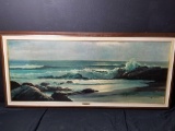 Framed Artwork Golden Surf