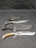 Big Blade Knife with Sheath 2 Units