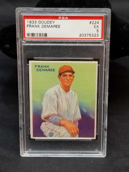 1933 Goudey Red PSA #224 Frank Demaree EX5